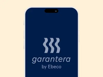 Garantera app med logo
