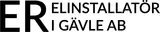 Logotyp för ER Elinstallatör i Gävle AB