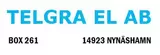 Logotyp för Telgra El AB